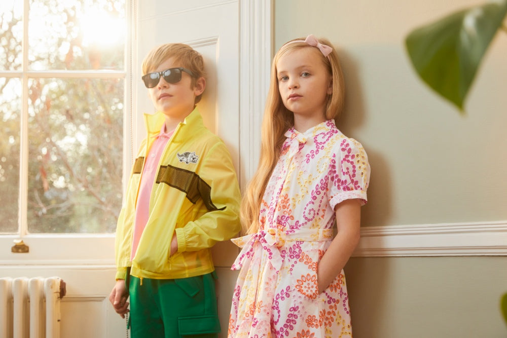 BORA AKSU KIDS Cartoon Element Spring Yellow Jacket