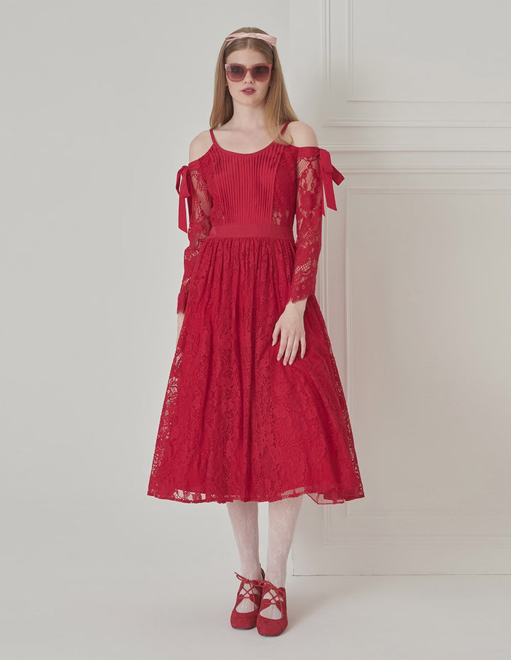 BORA AKSU Silk Lace Blend Camisole Roselle Dress