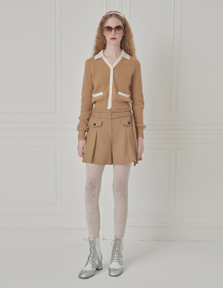 BORA AKSU A-Line Pleated Shorts