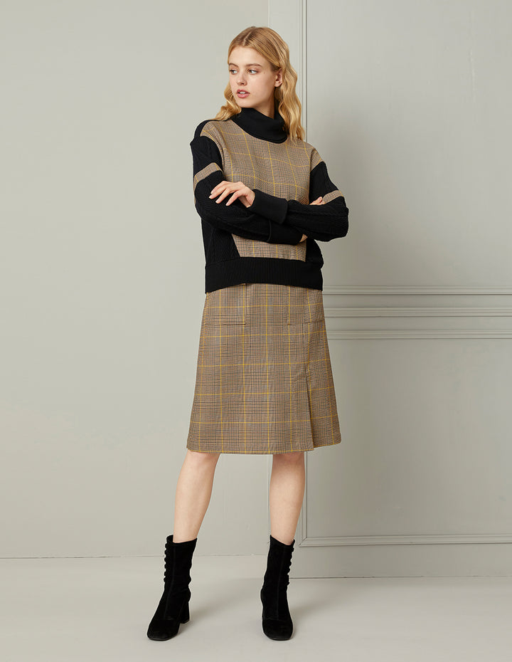 BORA AKSU Side Slit Midi Pencil Skirt