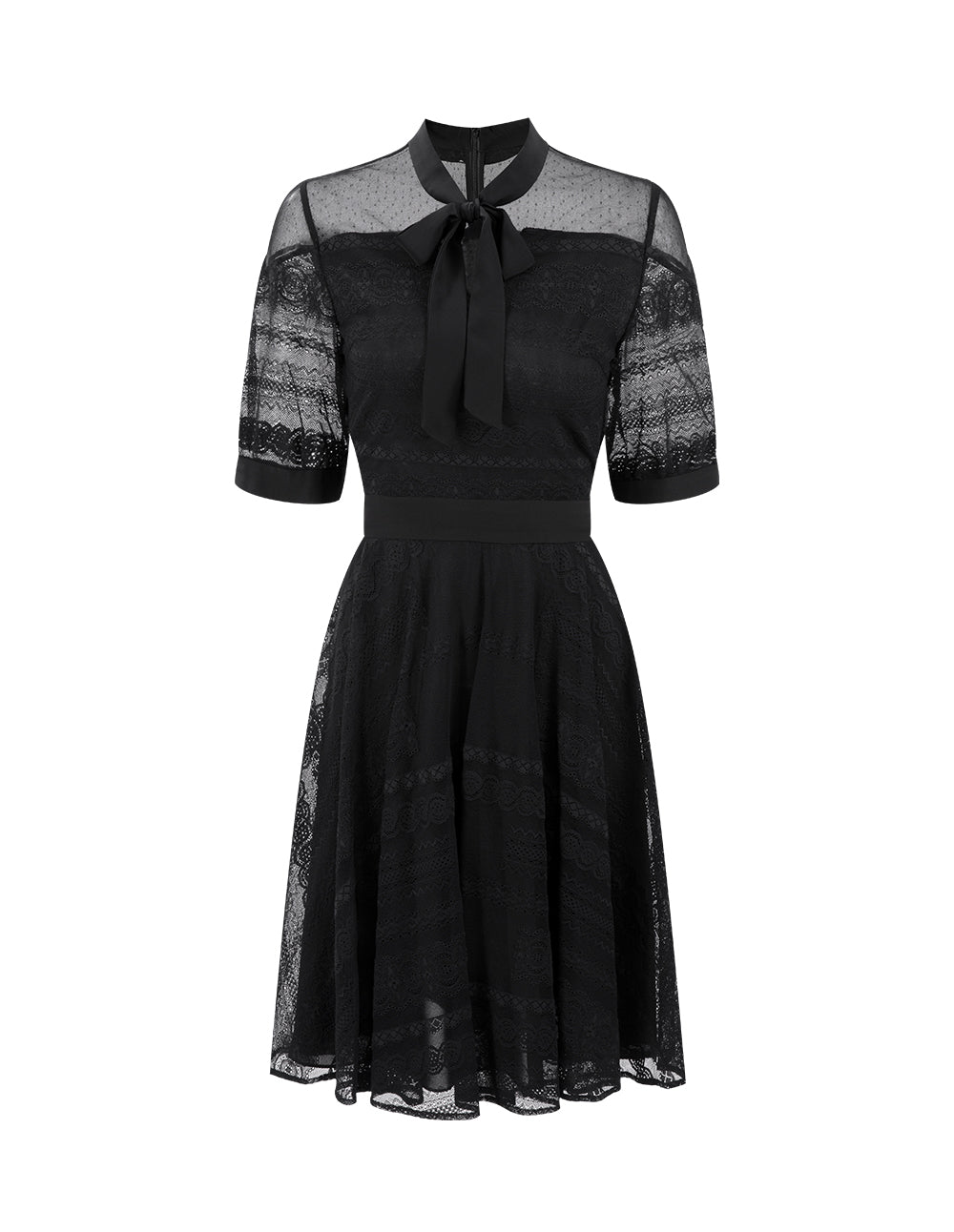 BORA AKSU French Streamer Lace Waist Dress