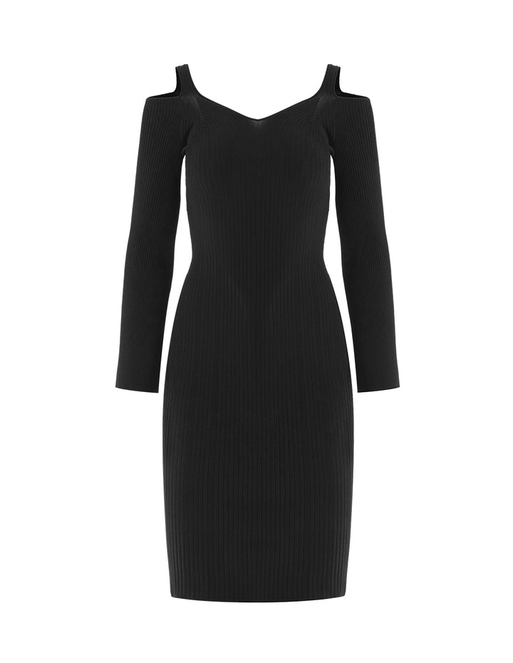 Classic black off-shoulder dress