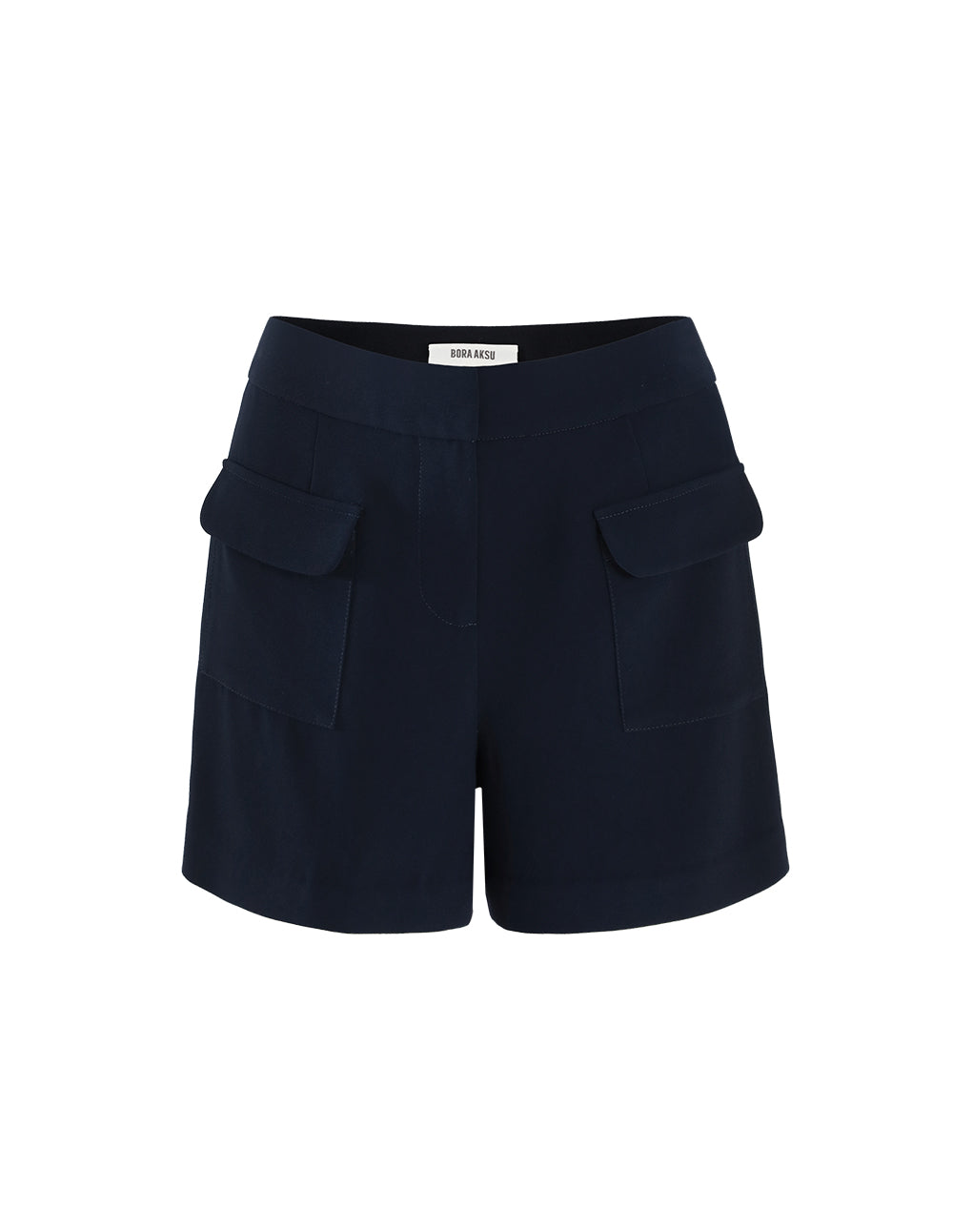 BORA AKSU Bavy blue flap pockets shorts