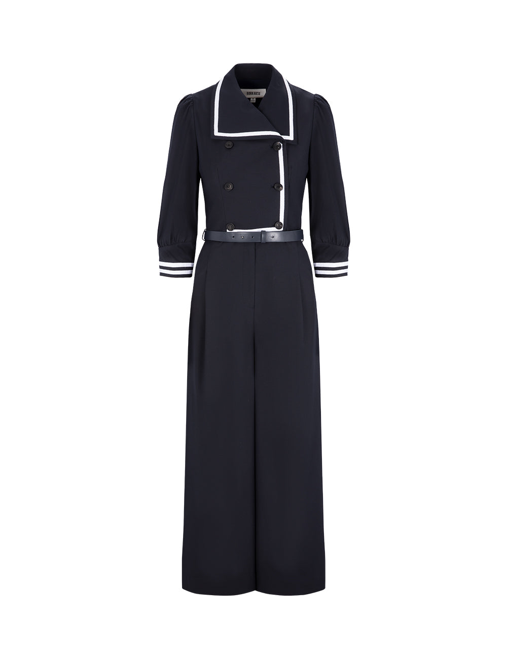 BORA AKSU Navy Lapel Jumpsuit