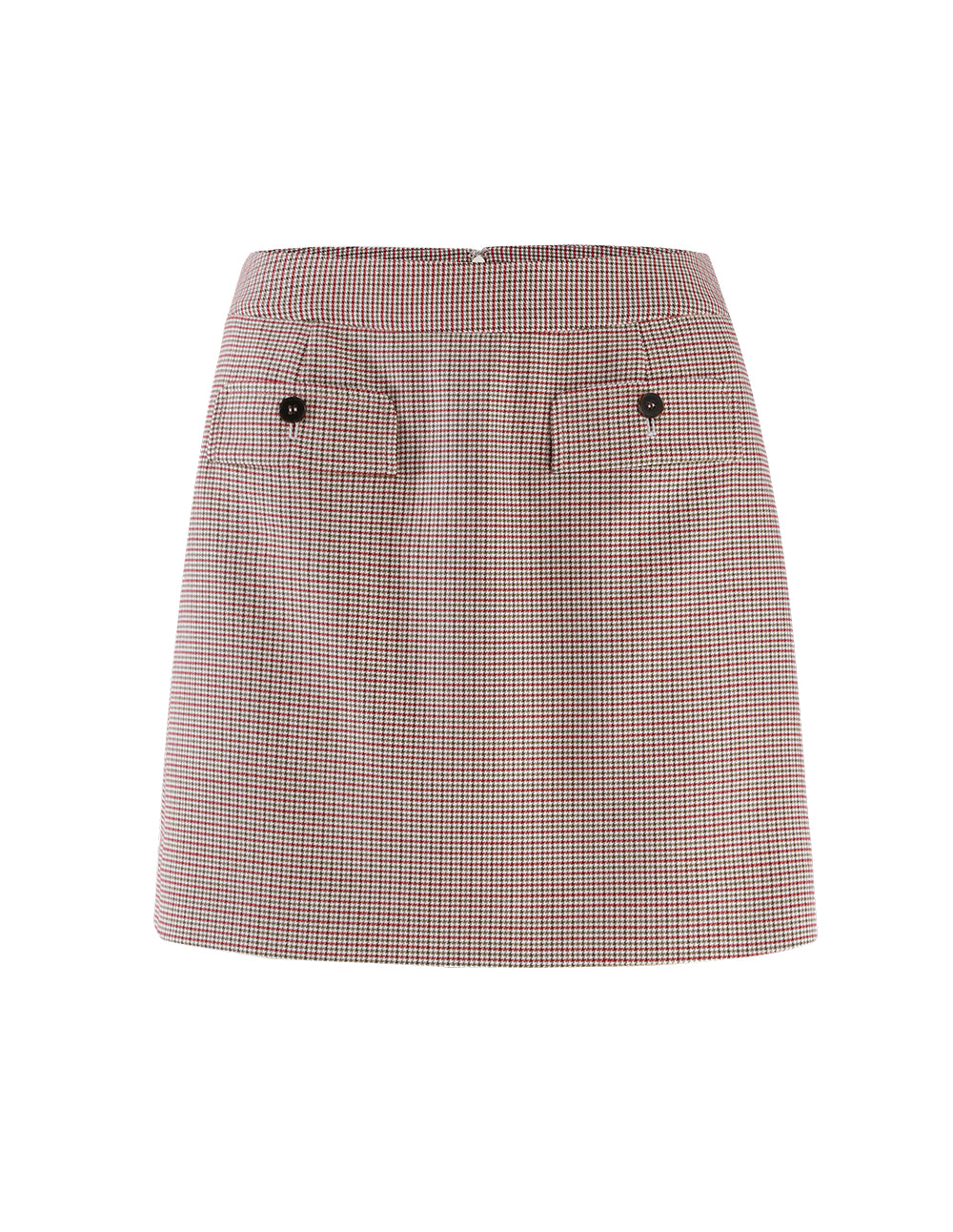 Classic slim fit houndstooth skirt