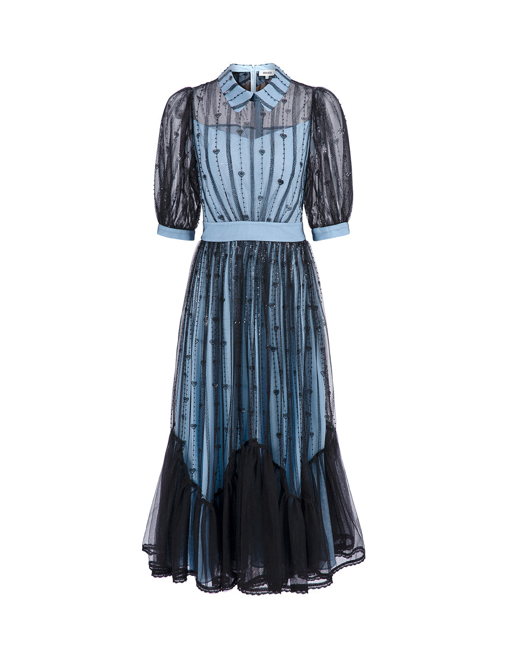 BORA AKSU Sequin Lace Waist Dress