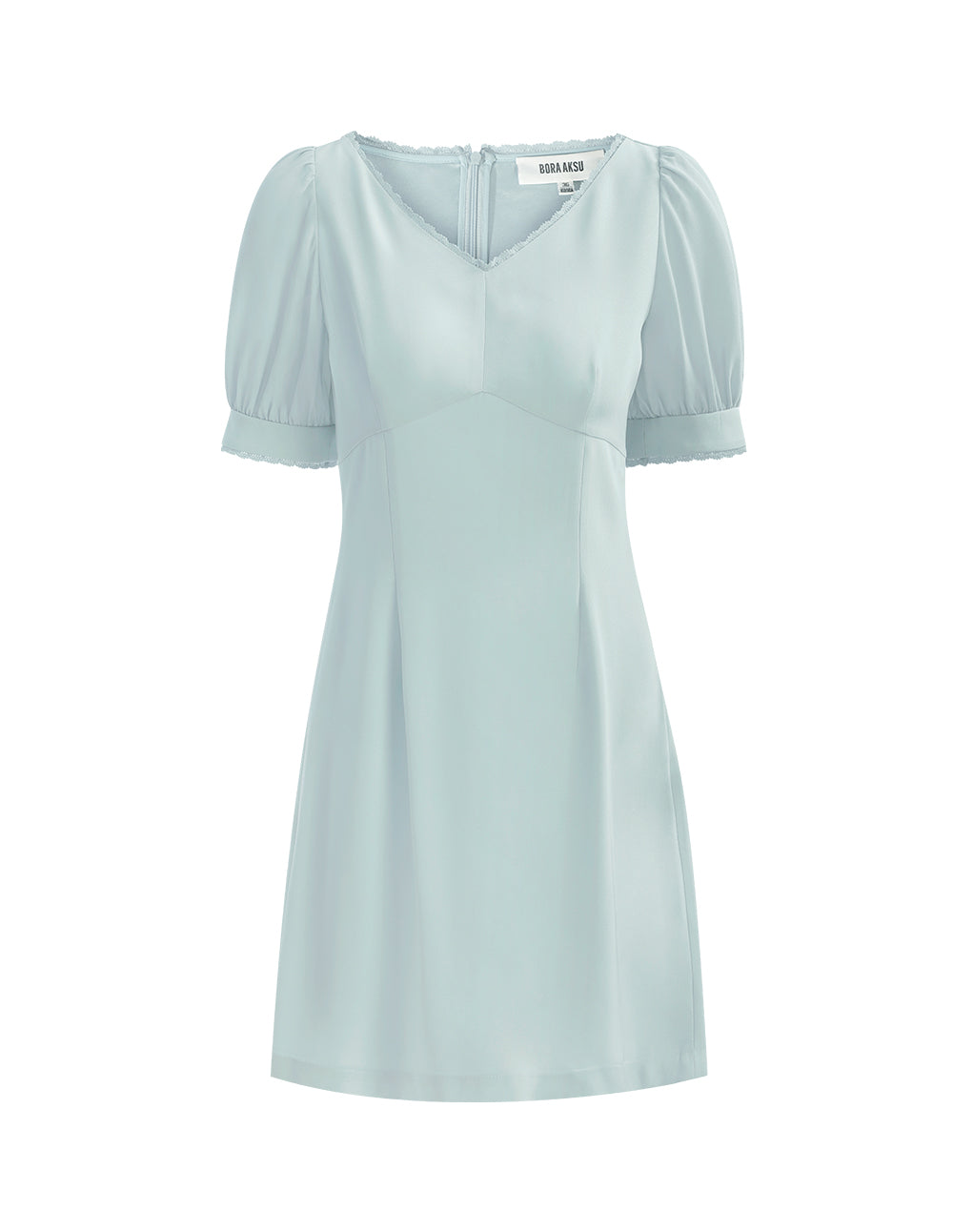 BORA AKSU V-neck puff sleeves lace dress