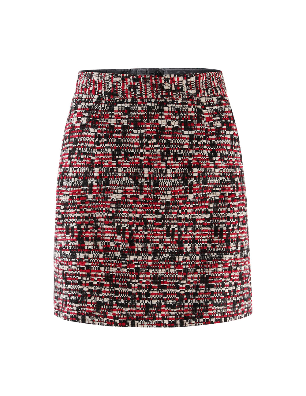 BORA AKSU Red And Black Tweed Pack Hip Skirt
