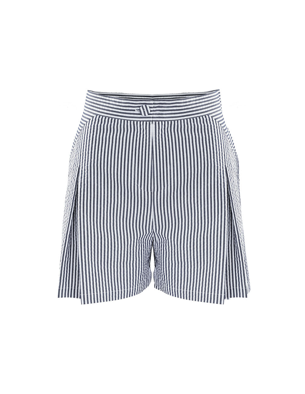 BORA AKSU Striped A-line Pleated Shorts
