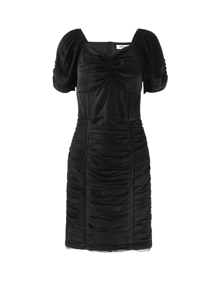 BORA AKSU Fitted hip pleated dress