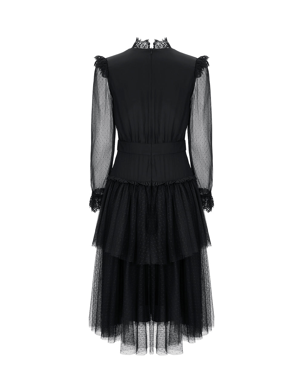 BORA AKSU Lace Panelled Mesh Dress