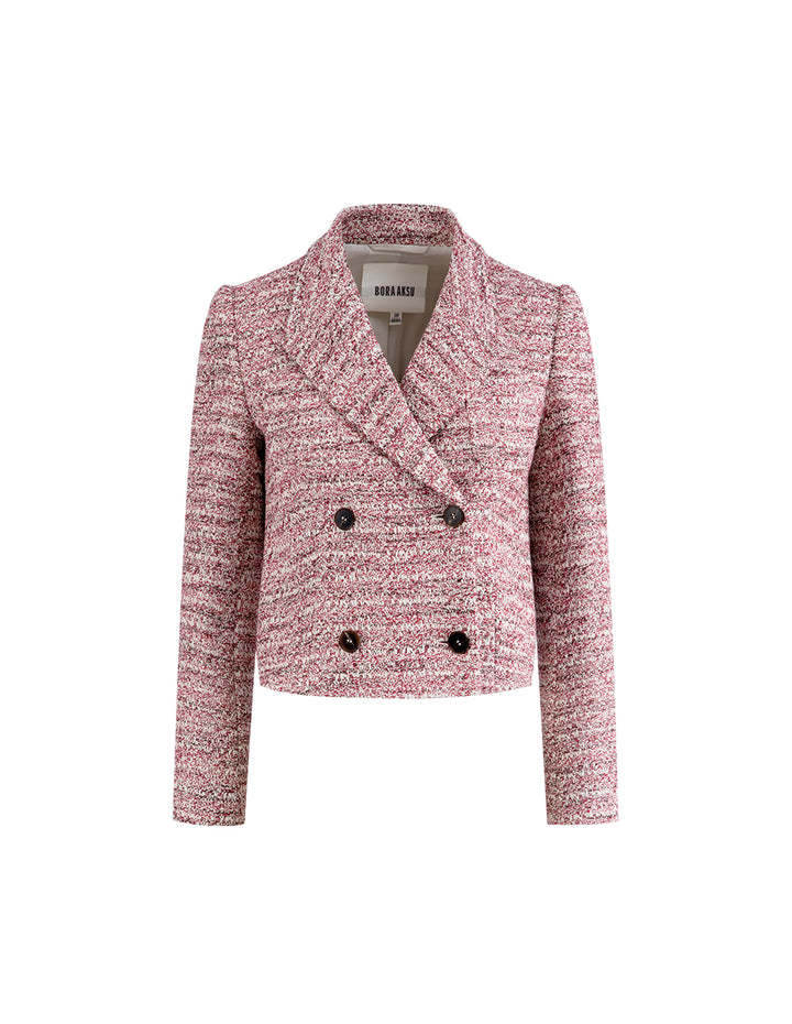 BORA AKSU Elegant Blended Tweed Blazer