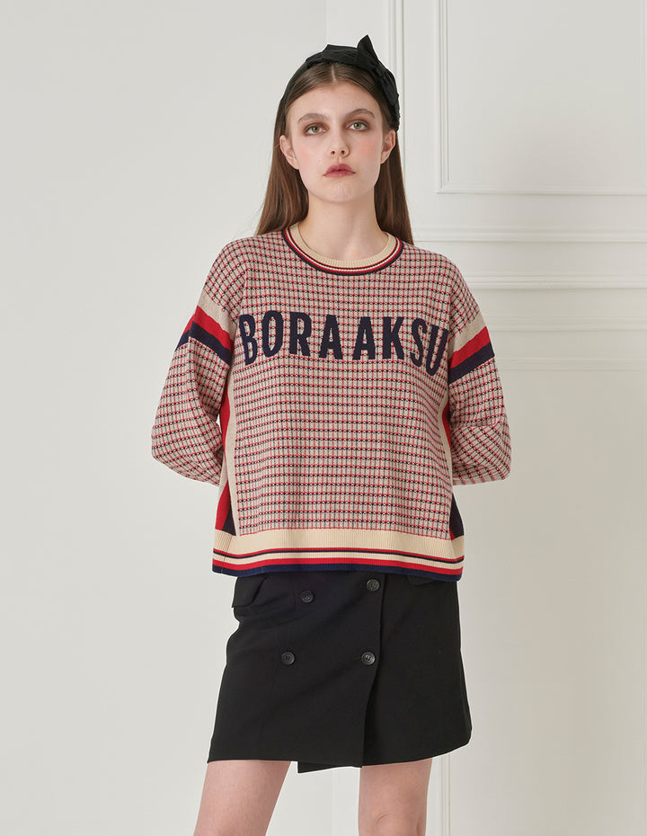 BORA AKSU Elegant All-Match Triple-Acetate Lapped Double-Breasted Skirt