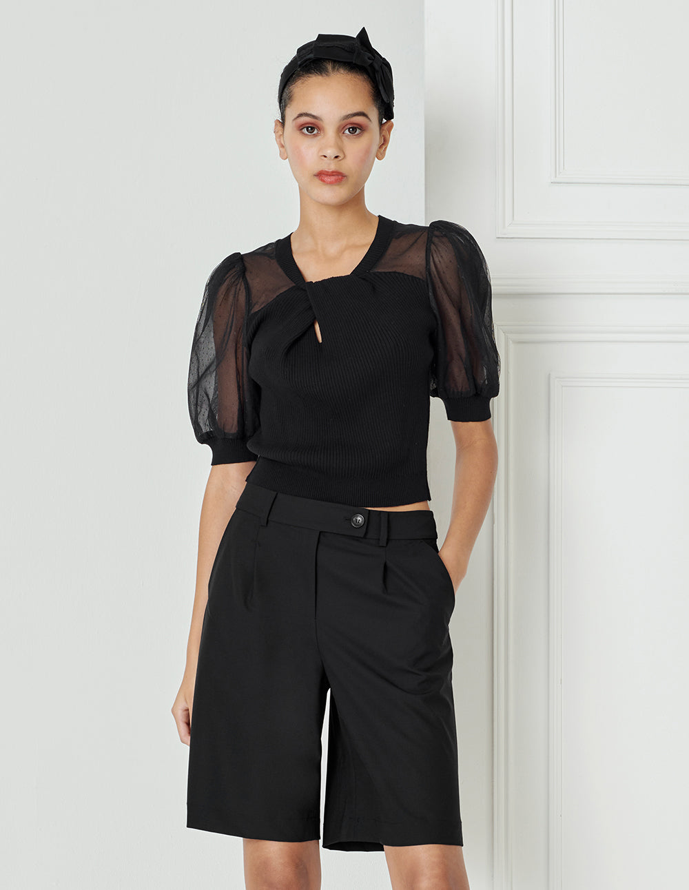 BORA AKSU Puff Sleeve Elegant Top