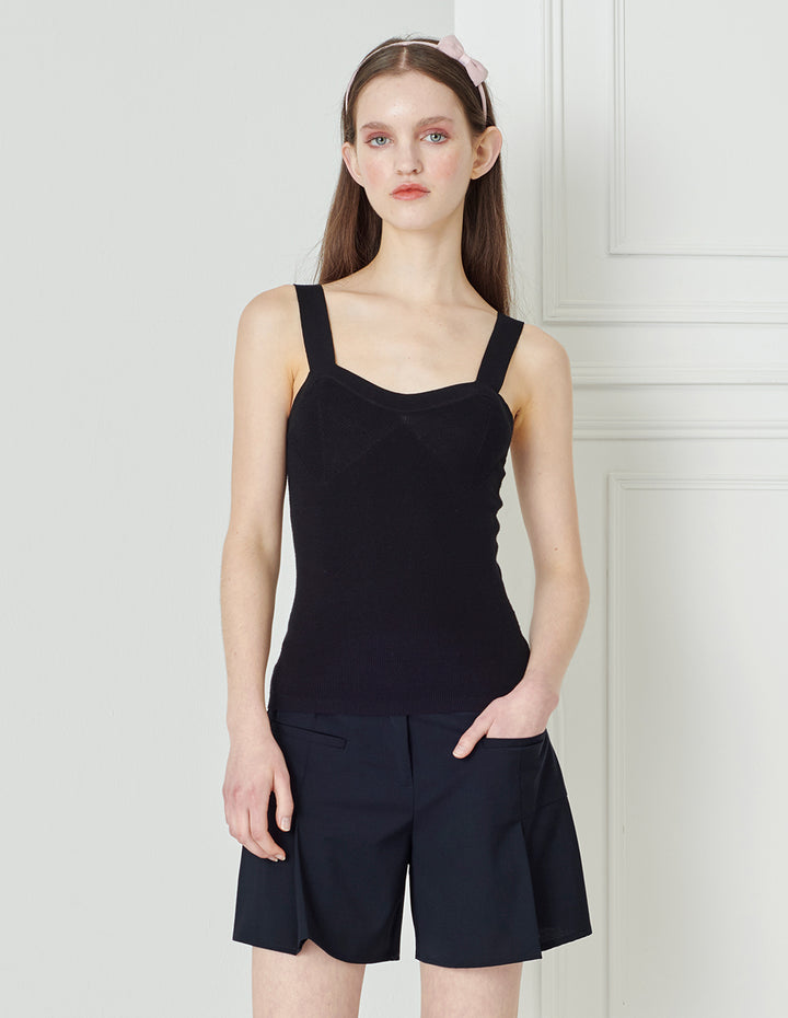 BORA AKSU Coordinating Navy Blue Simple Shorts