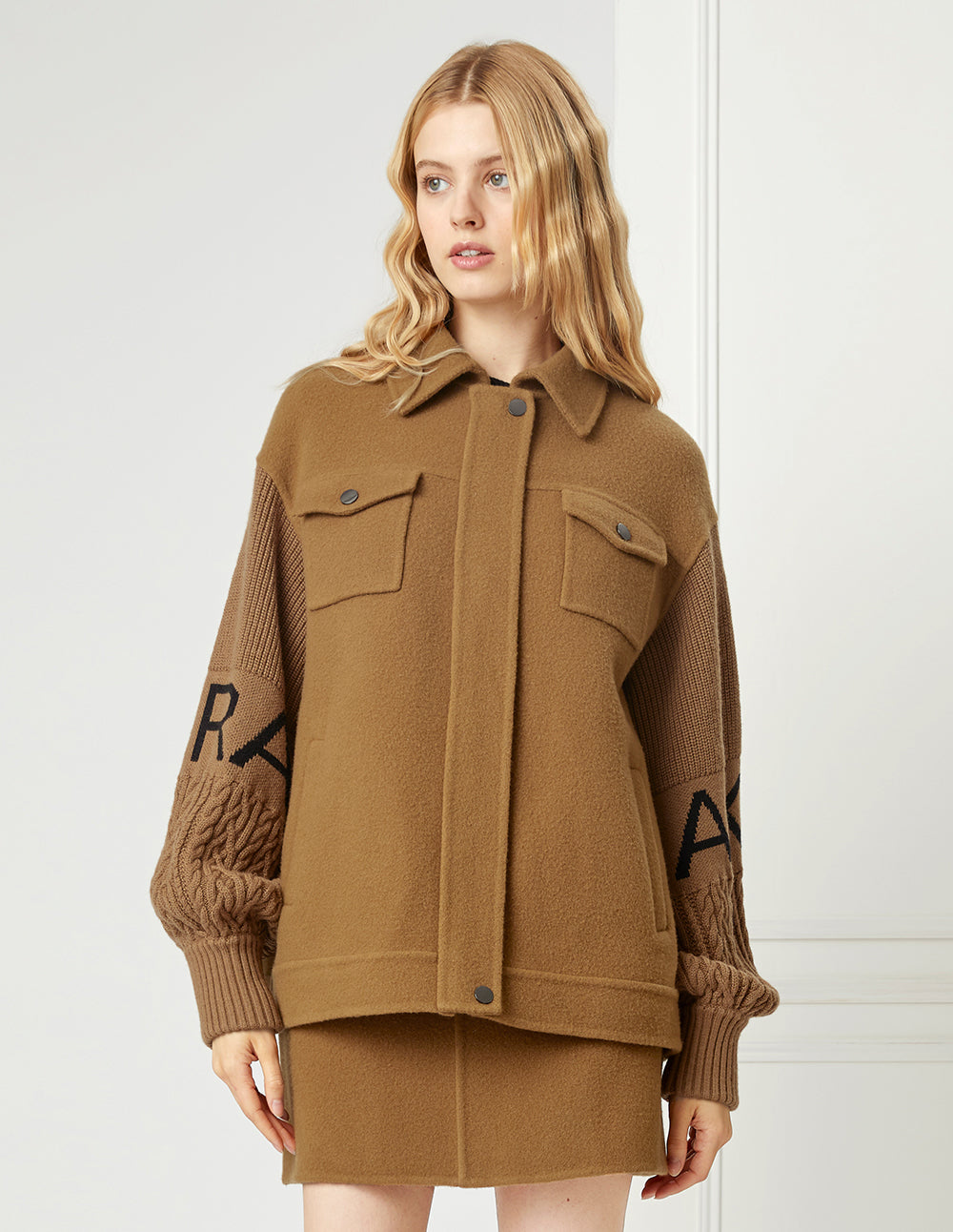 BORA AKSU Woollen Patch Pocket Mini Skirt