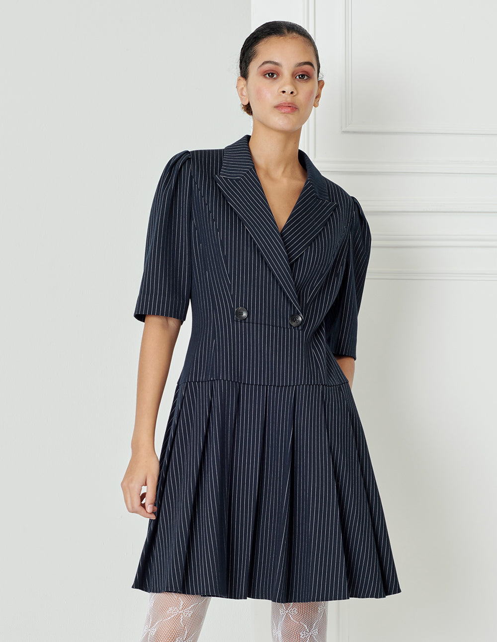 BORA AKSU Double-Breasted Lapel Dress