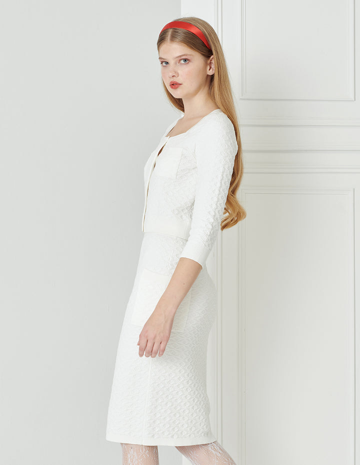 BORA AKSU Elegant And Versatile Mid-Length Knitted Skirt