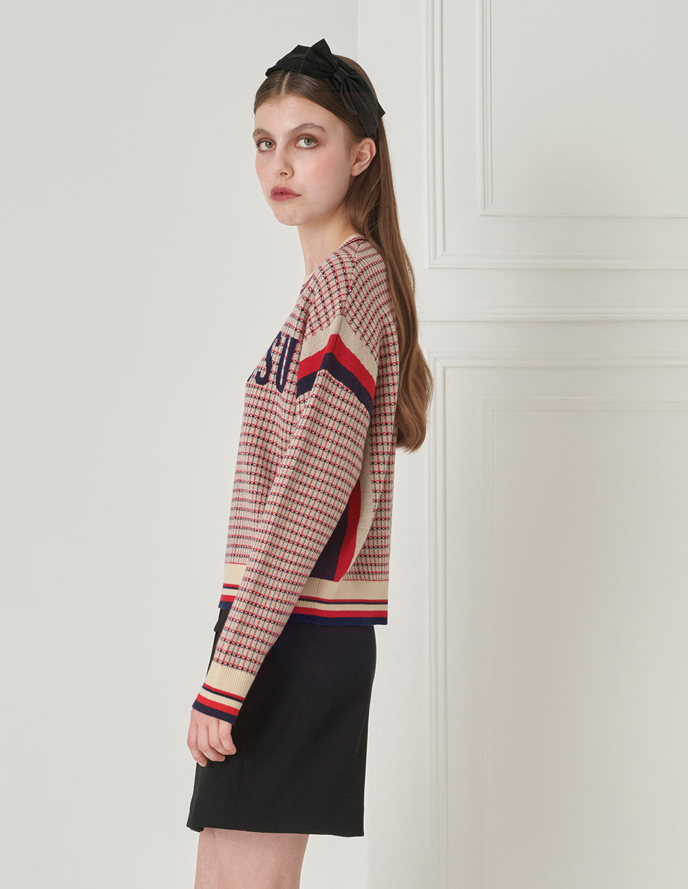 BORA AKSU Elegant All-Match Triple-Acetate Lapped Double-Breasted Skirt