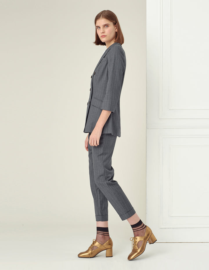 BORA AKSU Embroidered Elastic Waistband Taper Pants