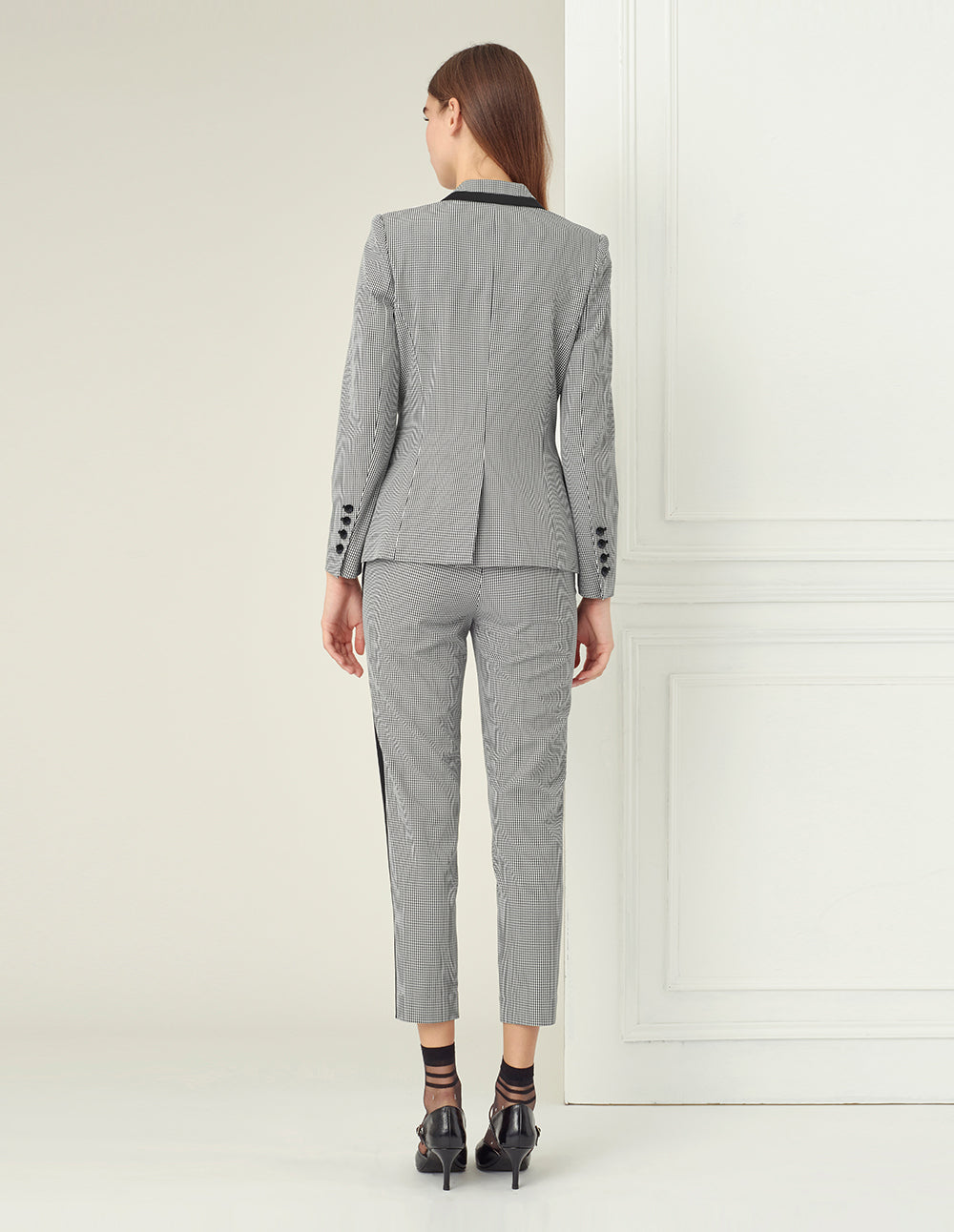 BORA AKSU Houndstooth Straight Leg Pants