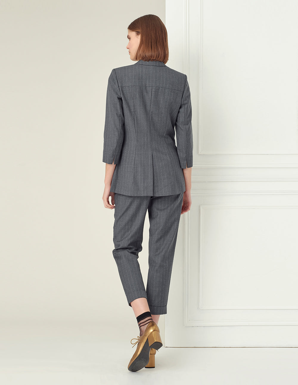 BORA AKSU Embroidered Elastic Waistband Taper Pants