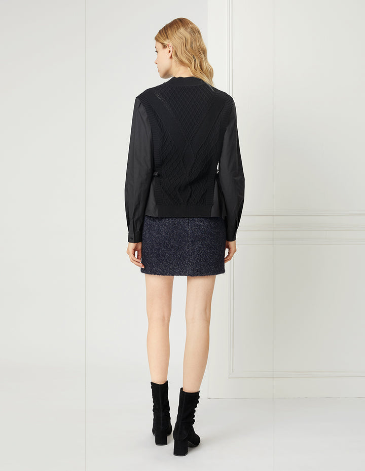 BORA AKSU Woollen Mini Skirt