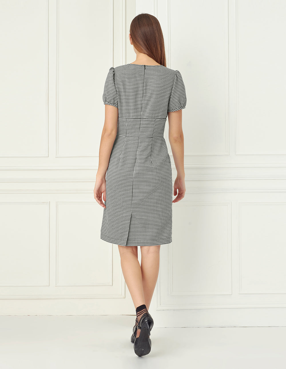 BORA AKSU Black White Colourblock Dress