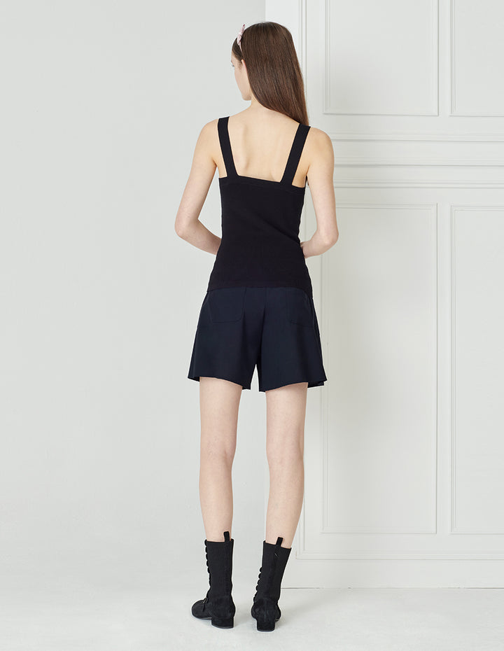 BORA AKSU Coordinating Navy Blue Simple Shorts