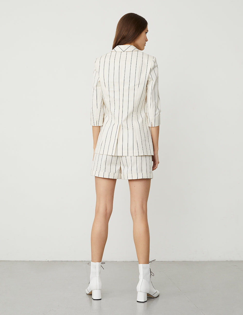 BORA AKSU Stripe Shorts with Flap Pocket