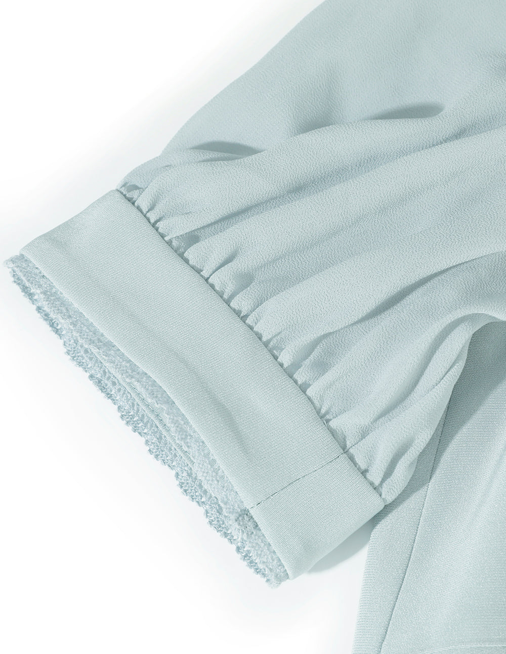 BORA AKSU V-neck puff sleeves lace dress