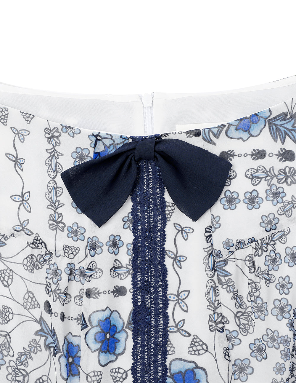 BORA AKSU Colour-Block Bow-Embellished Pleated Dress