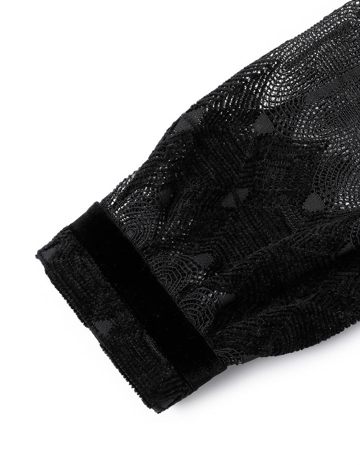 BORA AKSU Tulle-Panelled French Lace Dress