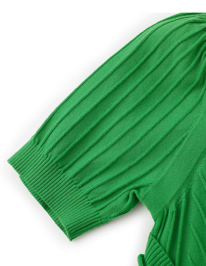 BORA AKSU Heart Neck Short Sleeve Dress