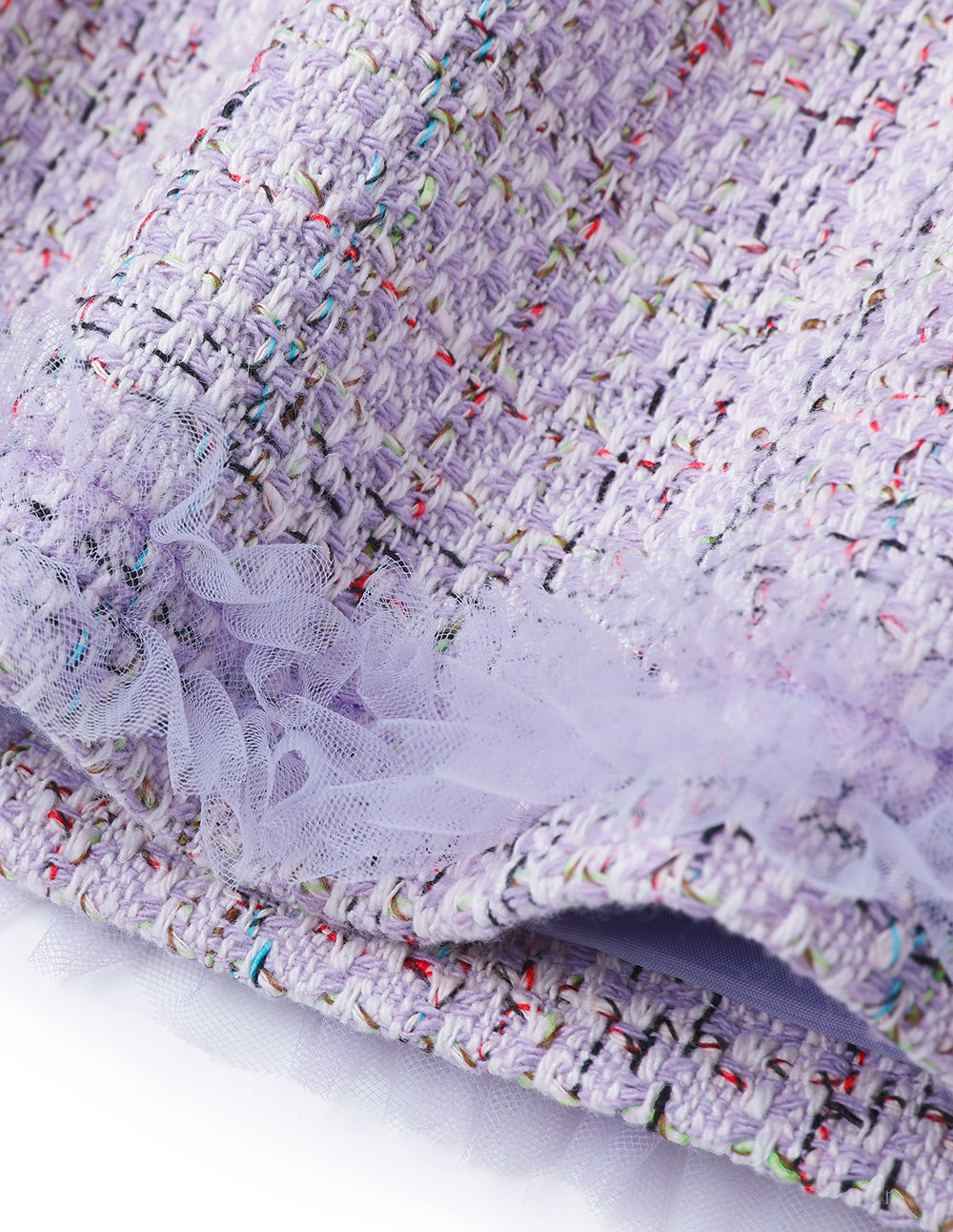 BORA AKSU Sweet Lilac Tweed Suit Skirt
