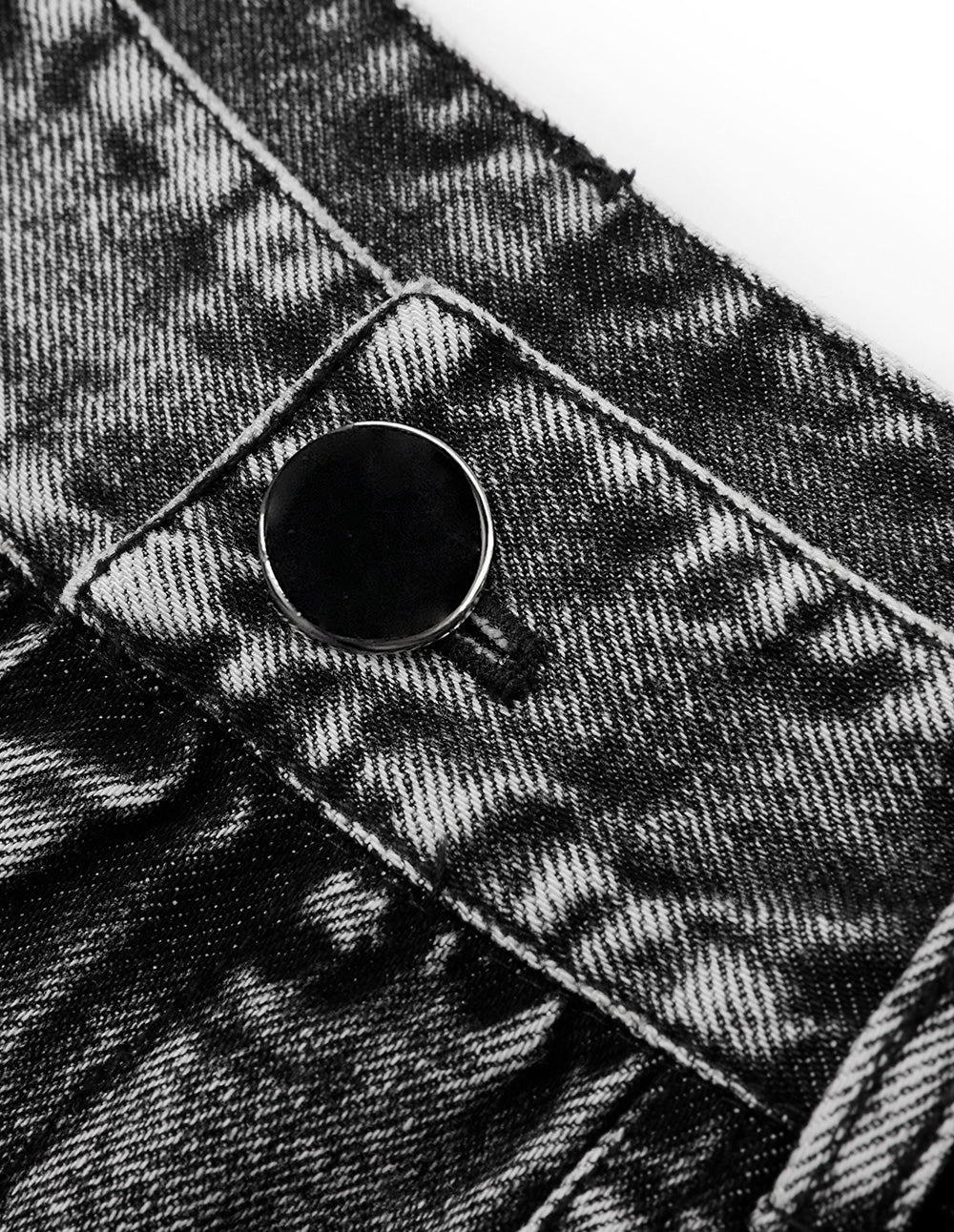 BORA AKSU Washed Grey Distressed Straight-Leg Jeans