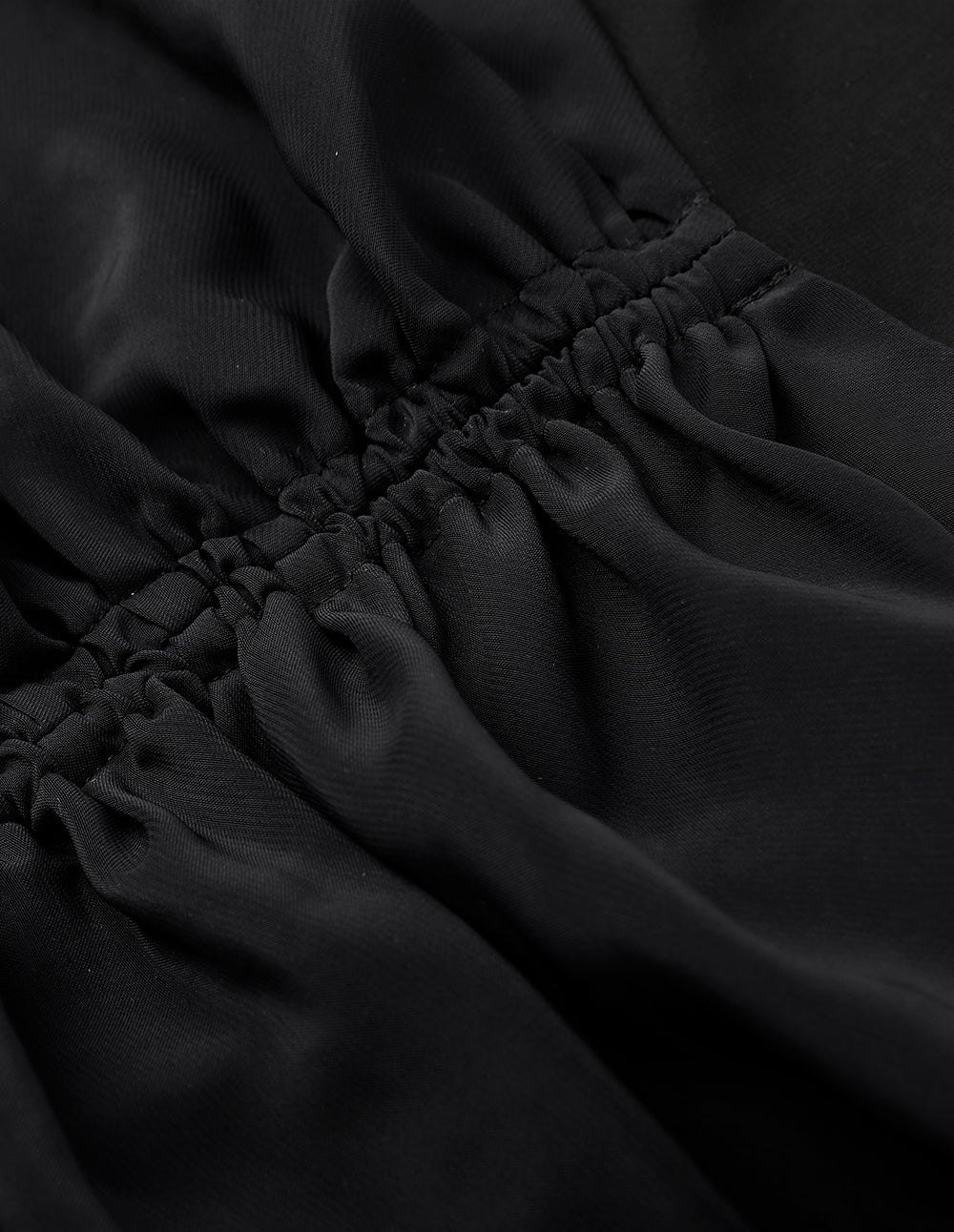 BORA AKSU Lace-Paneled Drawstring Pleated Top