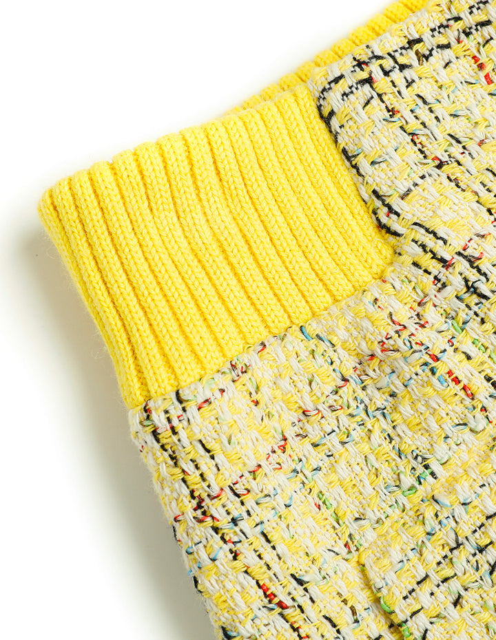 BORA AKSU Sharp Lemon Tweed Suit Shorts