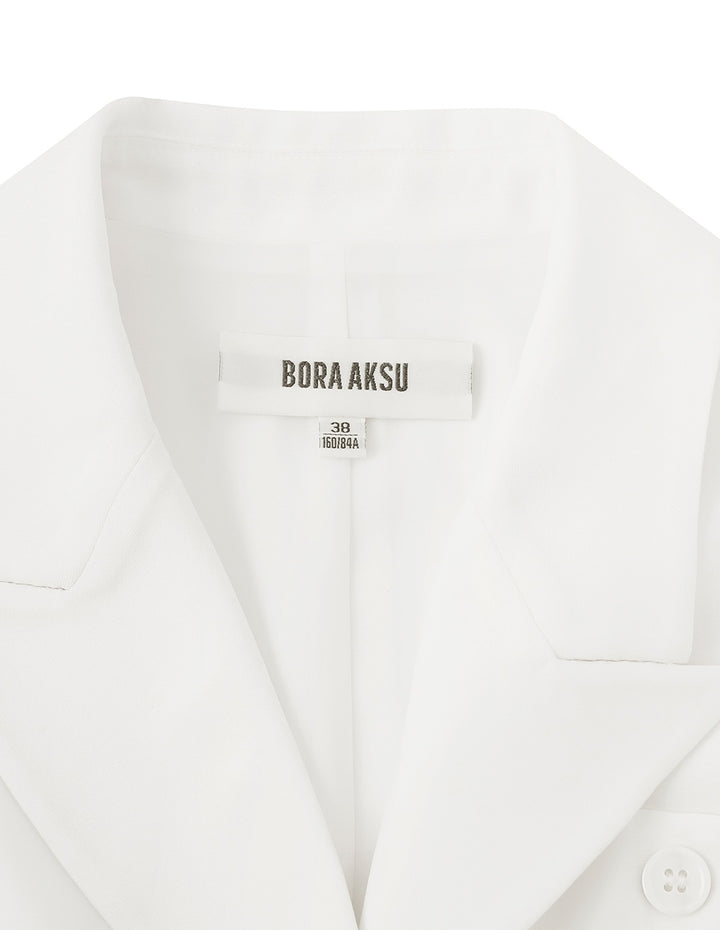 BORA AKSU Acetate Elegant Blazer Collar Jumpsuit