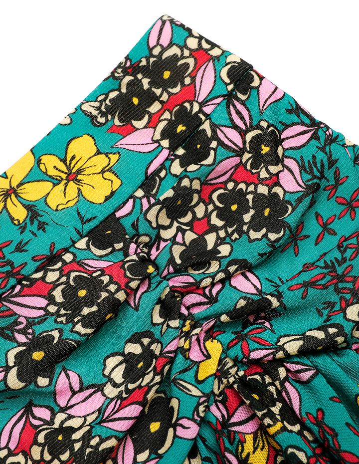 BORA AKSU Feminine Ruffle Print Skirt