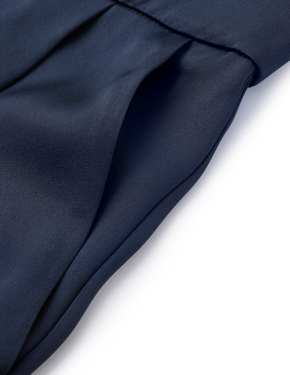 BORA AKSU Acetate Oblique Strap Strapless Navy Blue Jumpsuit