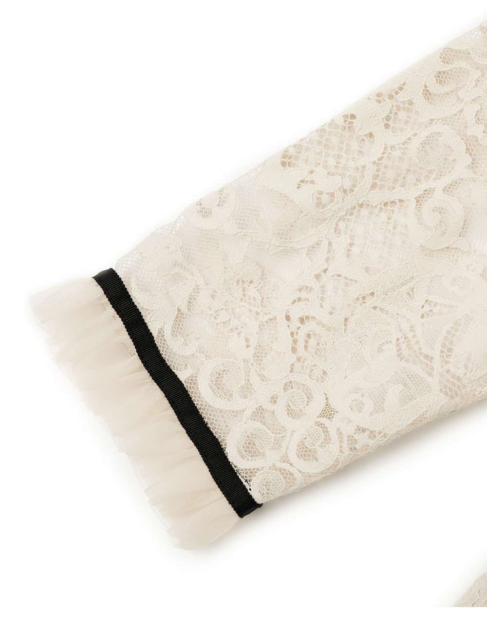 BORA AKSU Elegant Colourblock Bib Diamond Neck Lace Dress