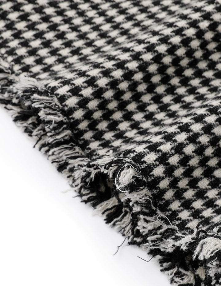 BORA AKSU Houndstooth Wool Skirt