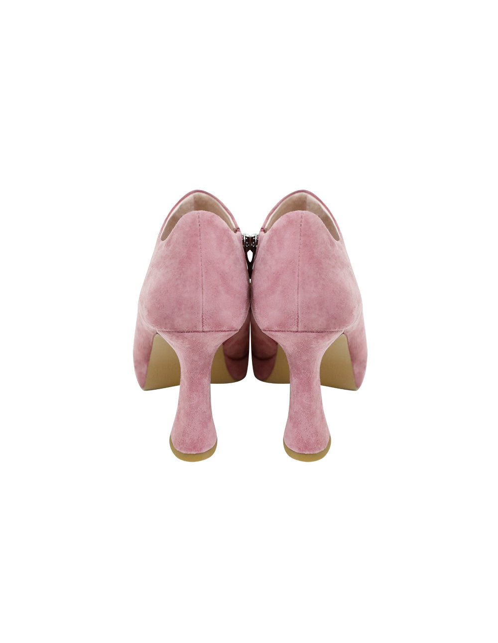 BORA AKSU Retro small round toe high-heeled shallow boots