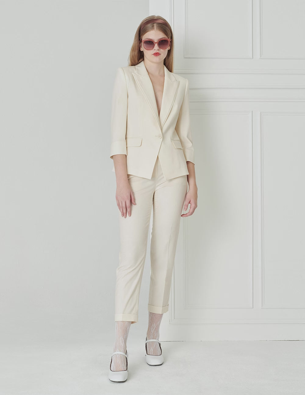 BORA AKSU Simple Cuffed Slim-Fit Trousers