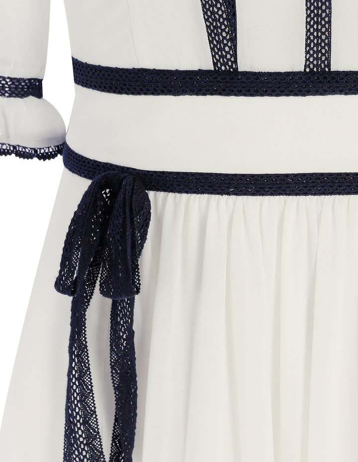 BORA AKSU Vintage-Textured Lace Dress