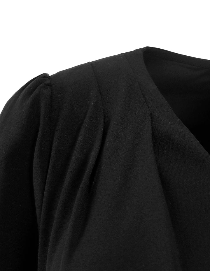 BORA AKSU Asymmetrical Belted Wrap Dress